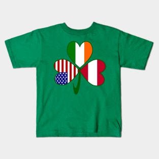 Austrian Irish American Shamrock Kids T-Shirt